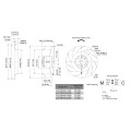 250 * 250 * 96 mm Aluminium-Druckguss Ec-Ventilatoren